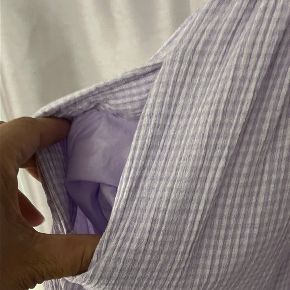 Aerie Soft Lilac gingham Maxi Dress - Picture 6 of 12
